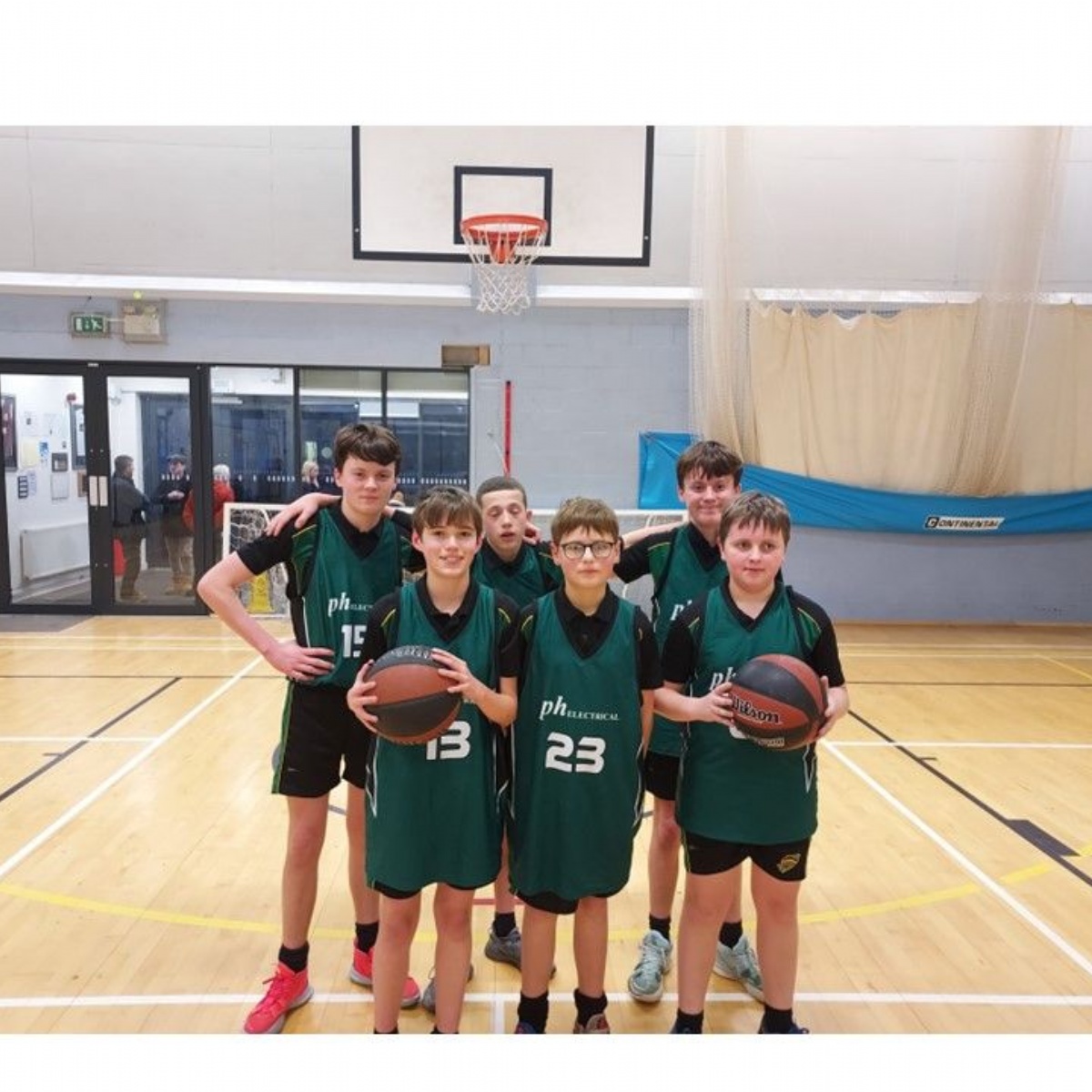 Colne Park High School U14 Lancashire Cup basketball